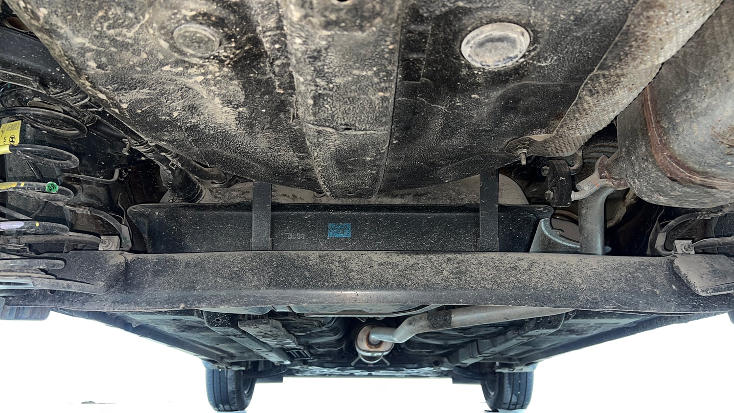 Used 2025 Hyundai Exter S Plus 1.2 AMT Petrol Automatic extra REAR UNDERBODY VIEW (TAKEN FROM REAR)