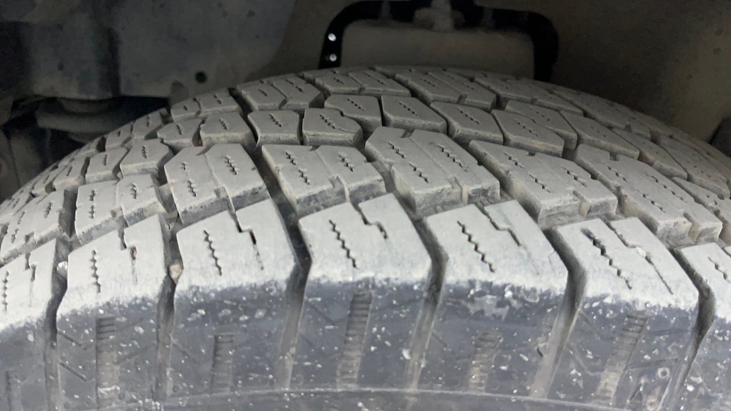 Used 2024 Mahindra Thar LX Hard Top Diesel MT RWD Diesel Manual tyres LEFT FRONT TYRE TREAD VIEW