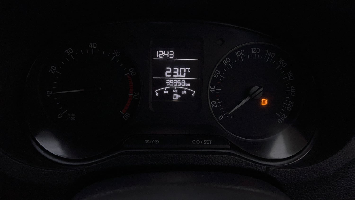 Used 2020 Skoda Rapid Active 1.0 TSI MT Petrol Manual interior CLUSTERMETER VIEW