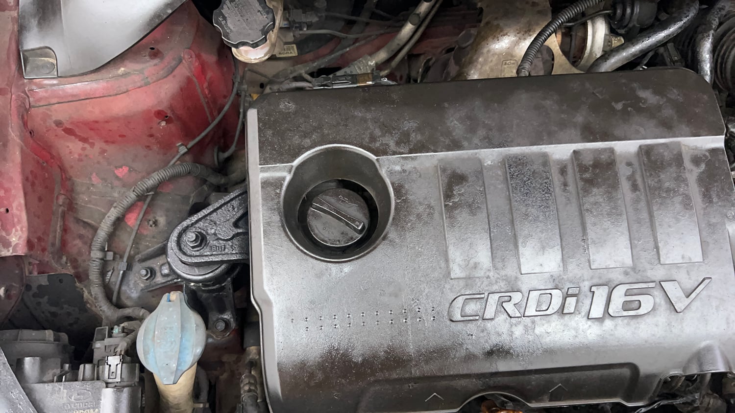 Used 2017 Hyundai Elite i20 Asta 1.4 CRDI (O) Diesel Manual engine ENGINE RIGHT SIDE VIEW