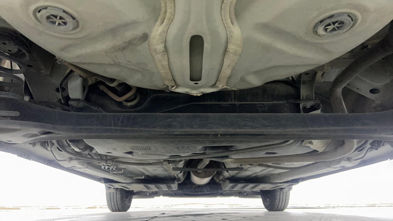 Used 2023 Maruti Suzuki Swift VXi Petrol Manual extra REAR UNDERBODY VIEW (TAKEN FROM REAR)