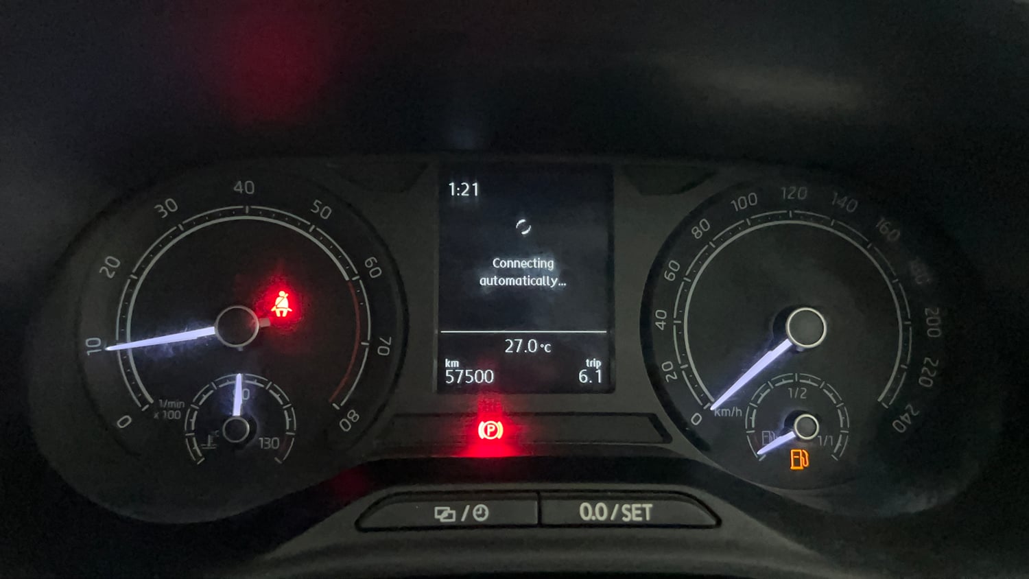 Used 2023 Skoda Slavia Ambition 1.5L TSI MT Petrol Manual interior CLUSTERMETER VIEW