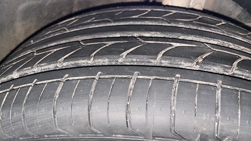 Used 2016 Maruti Suzuki Baleno Zeta 1.2 Petrol Manual tyres RIGHT FRONT TYRE TREAD VIEW