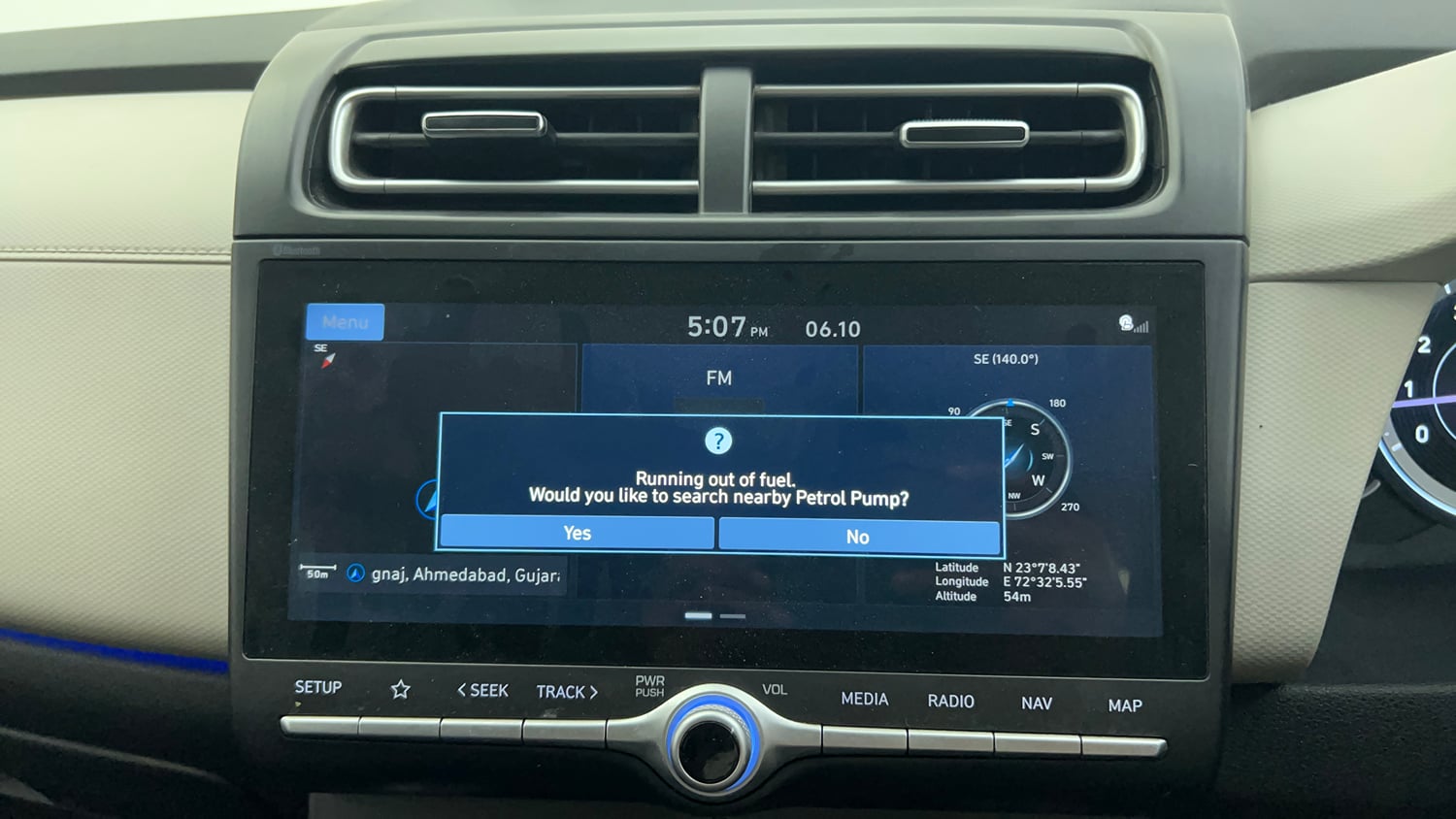 Used 2023 Hyundai Creta SX 1.5 Petrol Petrol Manual interior MUSIC SYSTEM & AC CONTROL VIEW