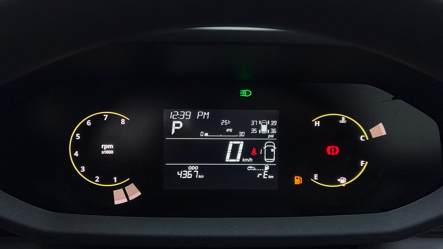 Used 2026 Tata Sierra Pure + P DCA Petrol Petrol Automatic interior CLUSTERMETER VIEW