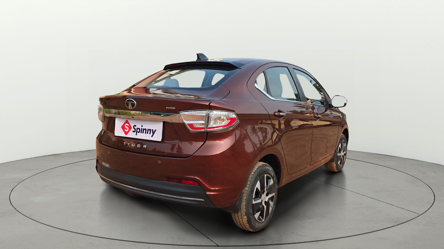 Used 2025 Tata Tigor XZA Plus iCNG Cng Automatic exterior RIGHT REAR CORNER VIEW