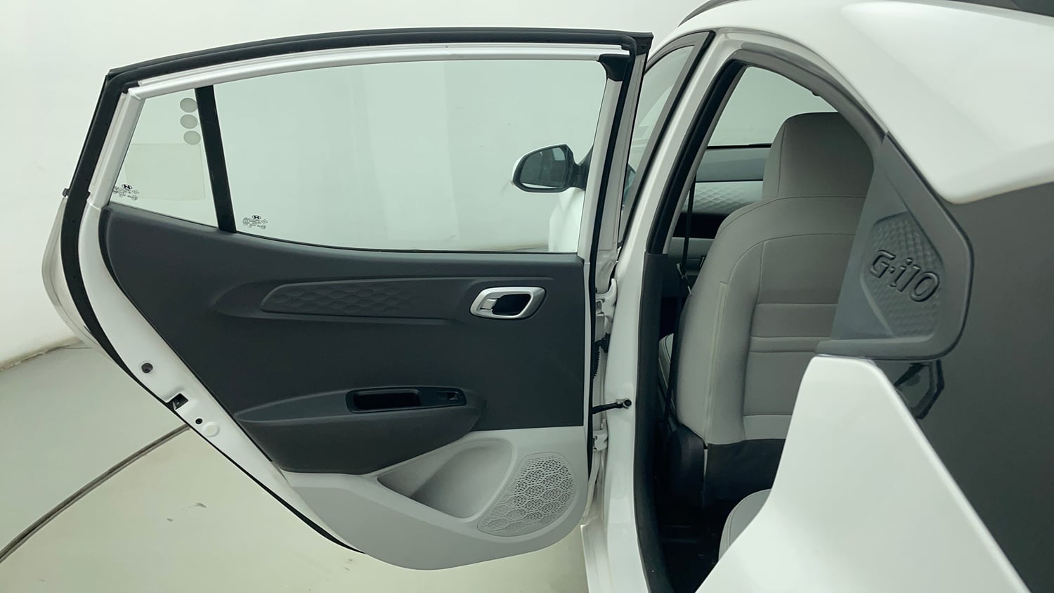 Used 2023 Hyundai Grand i10 Nios Sportz 1.2 Kappa AMT Petrol Automatic interior LEFT REAR DOOR OPEN VIEW
