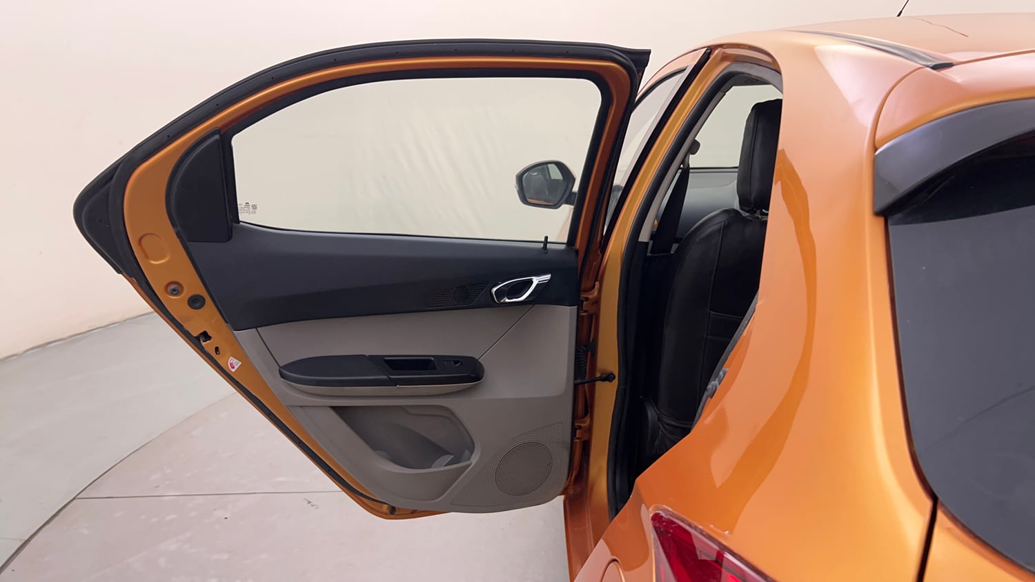 Used 2018 Tata Tiago Revotron XZ Petrol Manual interior LEFT REAR DOOR OPEN VIEW