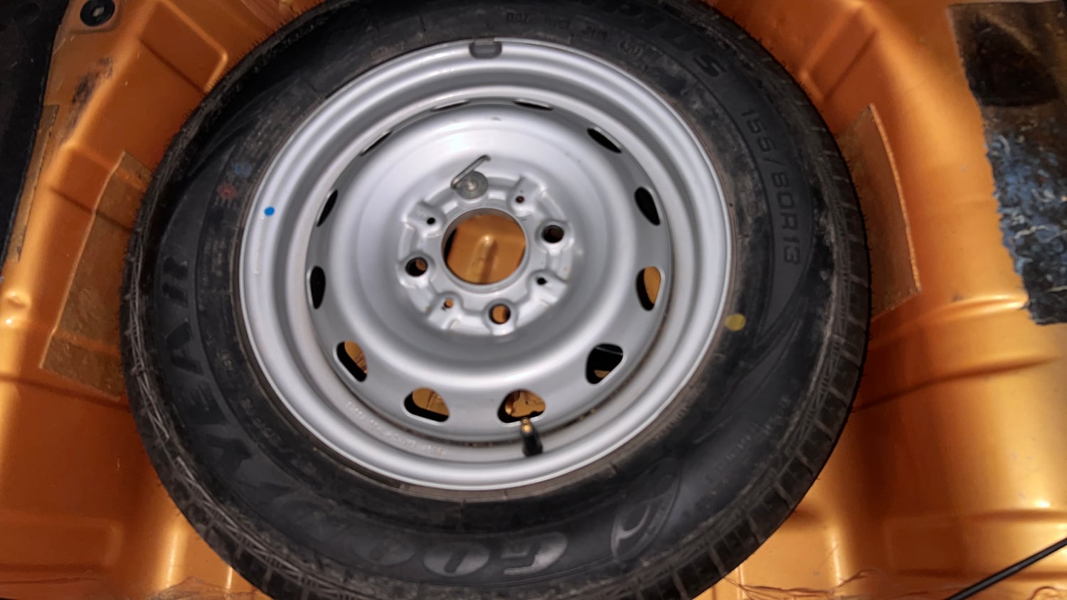 Used 2018 Tata Tiago Revotron XZ Petrol Manual tyres SPARE TYRE VIEW