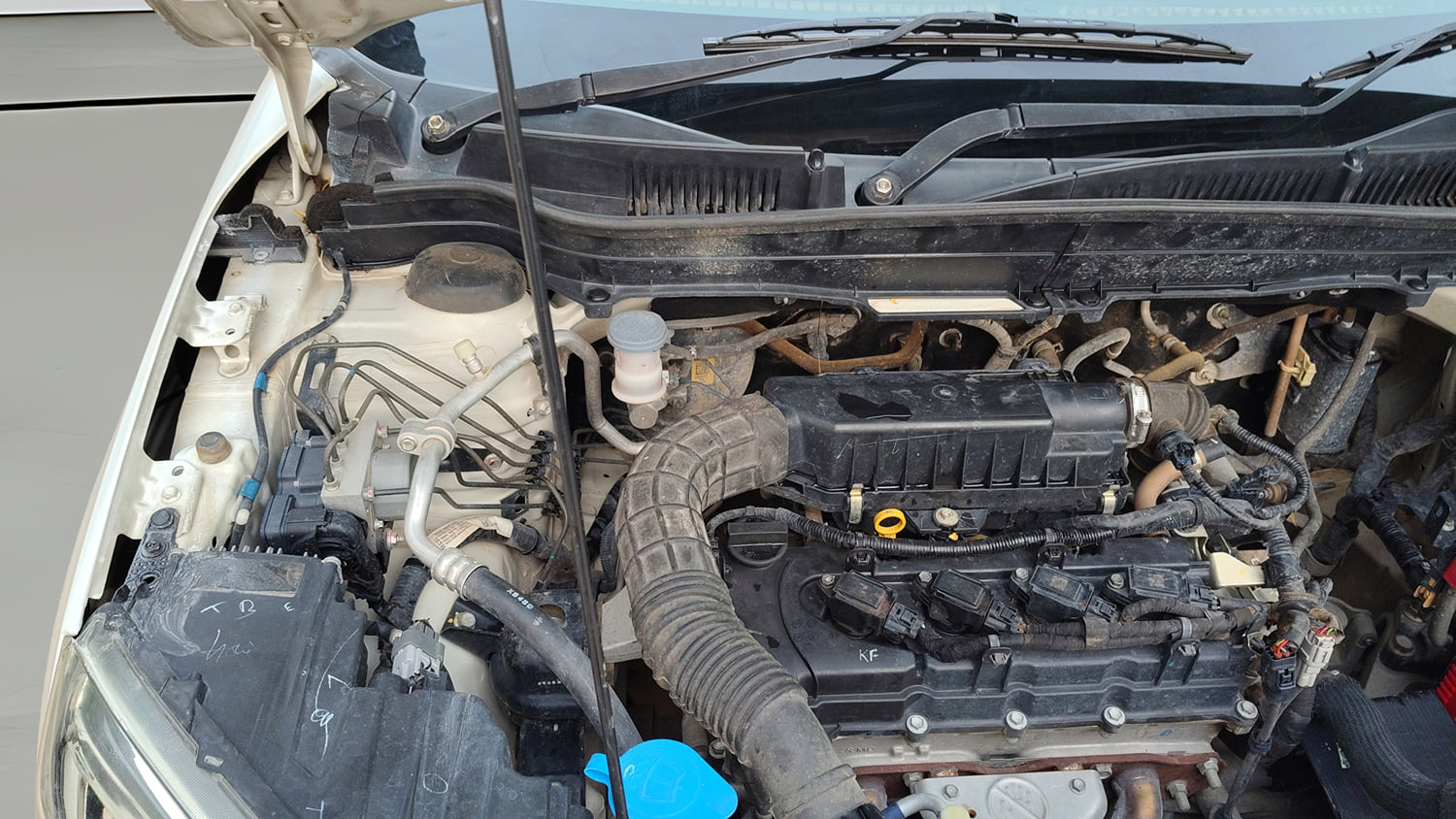 Used 2021 Toyota Urban Cruiser Mid Grade MT Petrol Manual engine ENGINE RIGHT SIDE HINGE & APRON VIEW