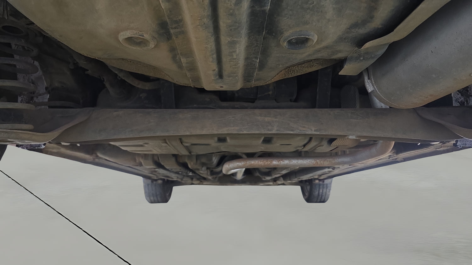 Used 2017 Hyundai Elite i20 Asta 1.2 Petrol Manual extra REAR UNDERBODY VIEW (TAKEN FROM REAR)