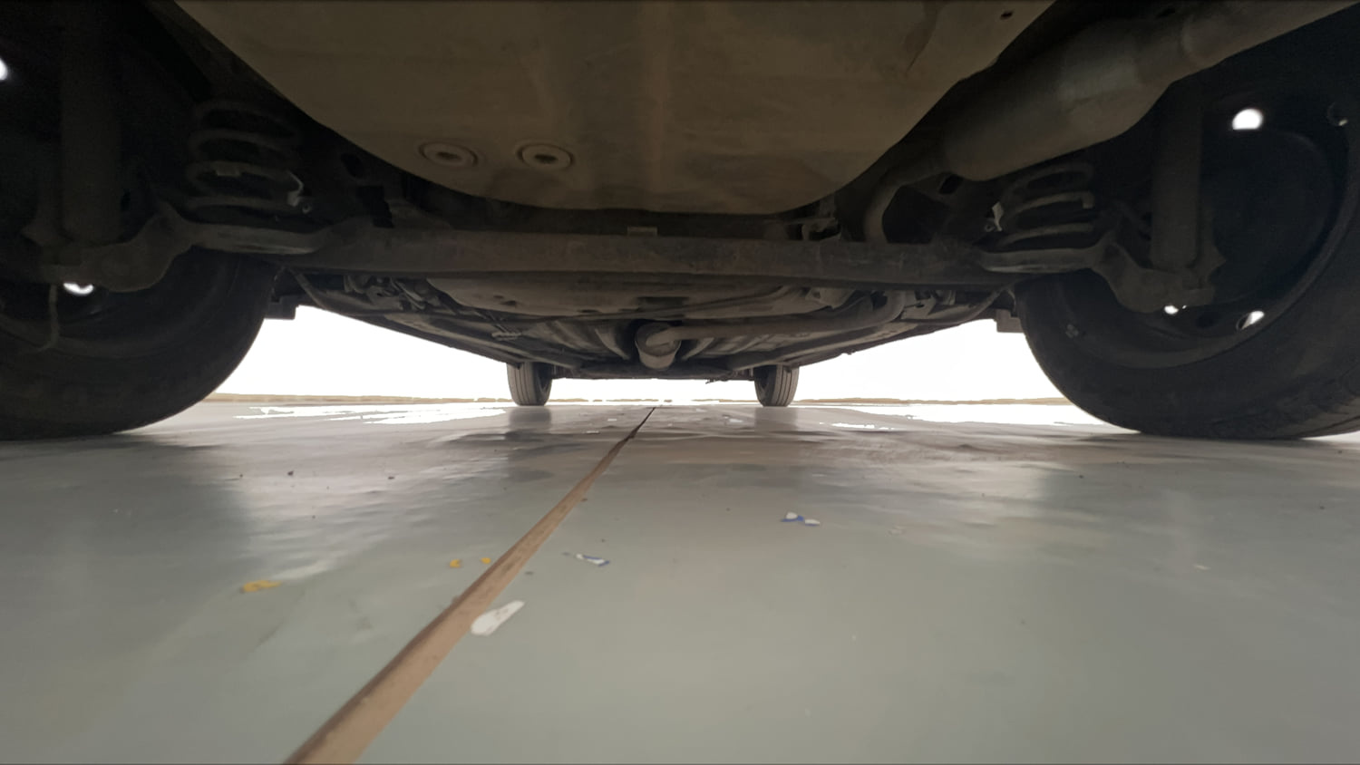 Used 2022 Maruti Suzuki Wagon R VXi (O) 1.2 Petrol Manual extra REAR UNDERBODY VIEW (TAKEN FROM REAR)