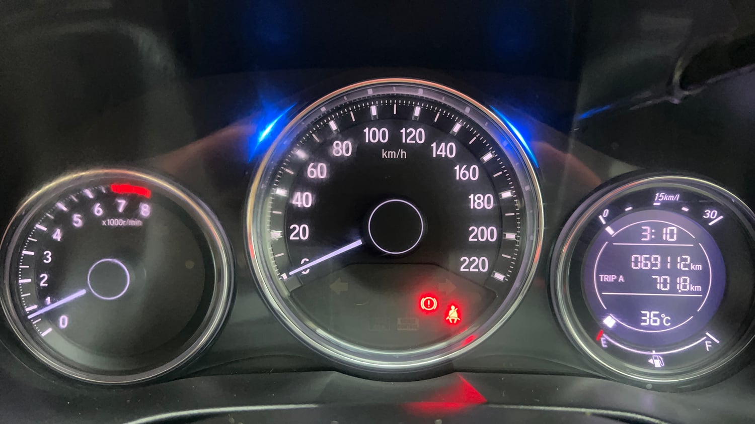 Used 2019 Honda City ZX Petrol Petrol Manual interior CLUSTERMETER VIEW