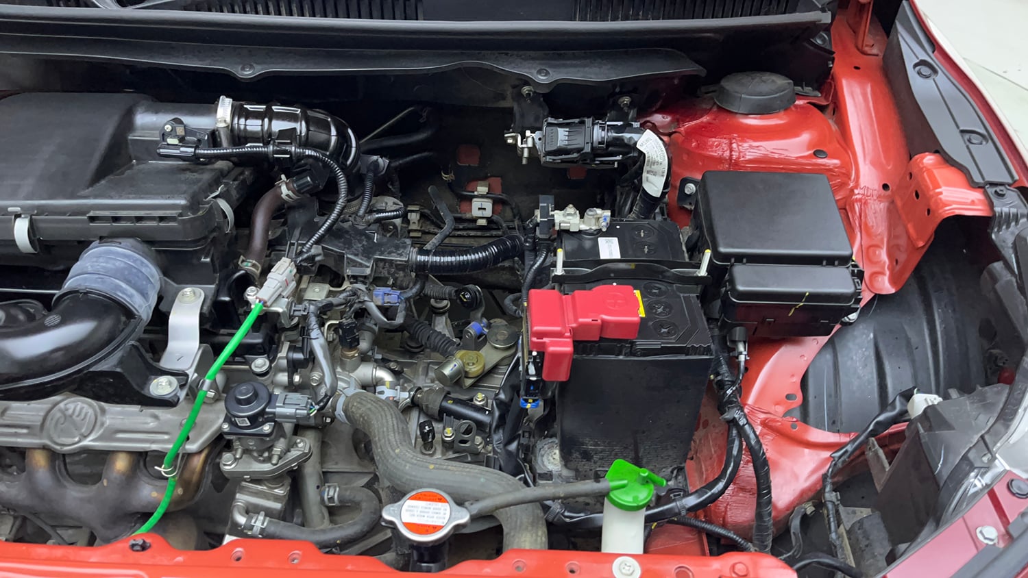 Used 2024 Maruti Suzuki Baleno Alpha MT Petrol Manual engine ENGINE LEFT SIDE VIEW