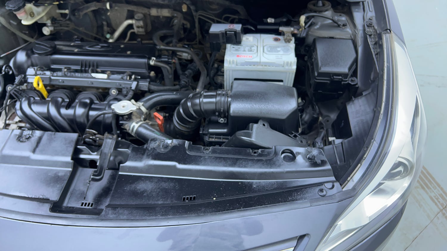 Used 2016 Hyundai Verna 1.6 VTVT SX AT Petrol Automatic engine ENGINE LEFT SIDE VIEW