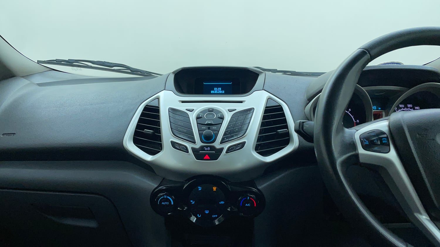 Used 2014 Ford EcoSport Titanium 1.5 TDCi (Opt) Diesel Manual interior MUSIC SYSTEM & AC CONTROL VIEW