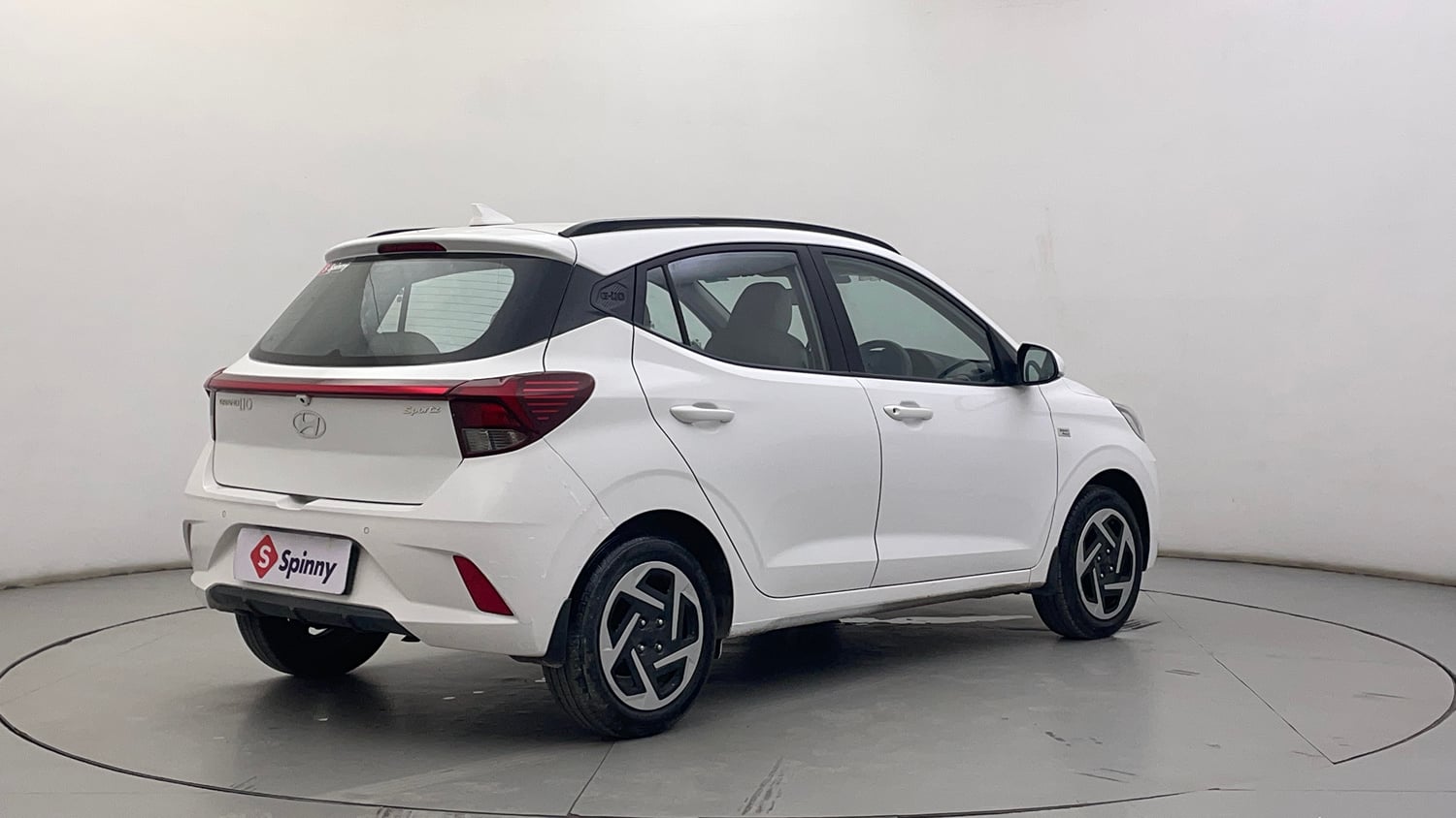 Used 2023 Hyundai Grand i10 Nios Sportz 1.2 Kappa AMT Petrol Automatic exterior RIGHT REAR CORNER VIEW