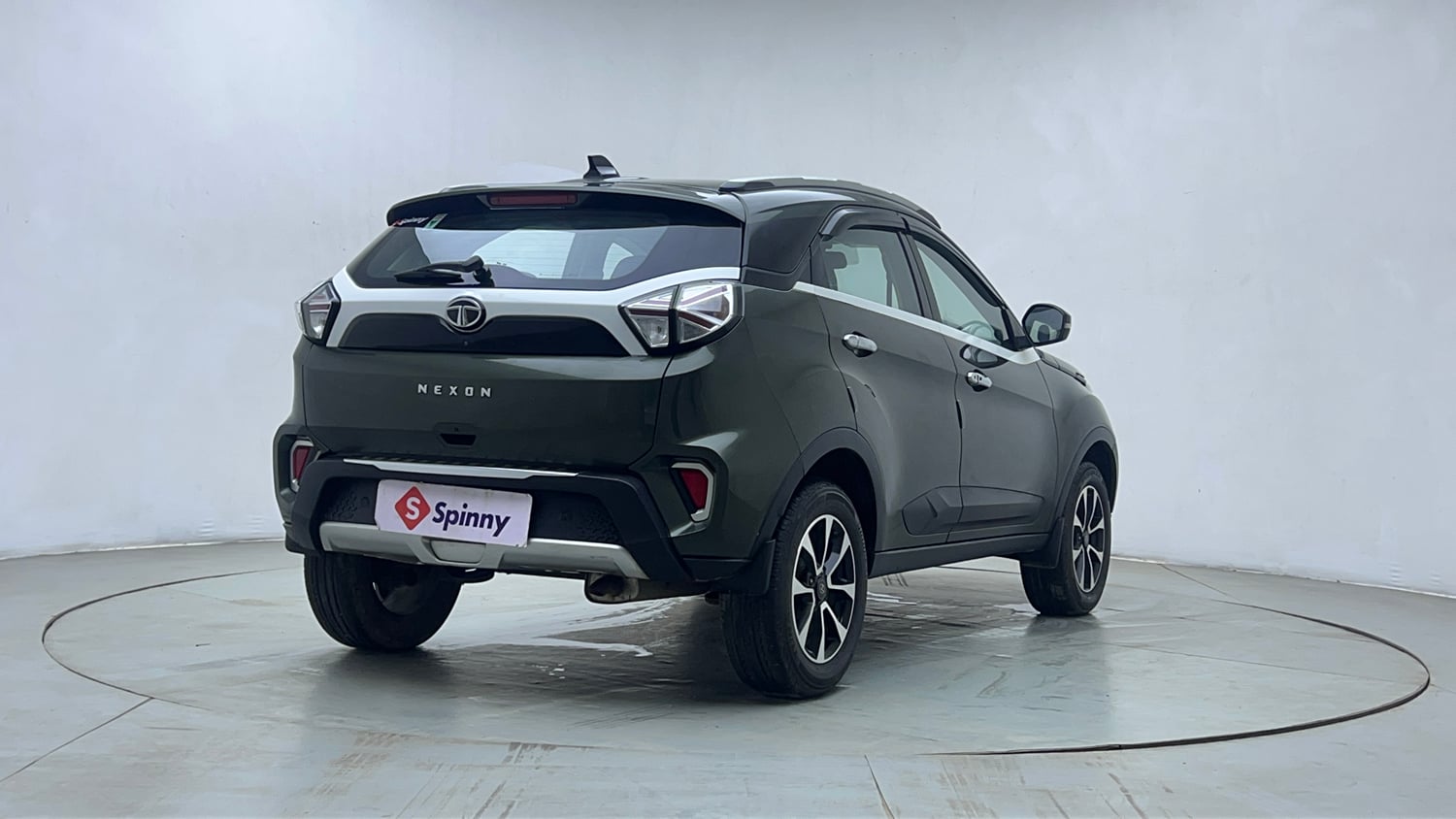 Used 2021 Tata Nexon XZ Plus Petrol Manual exterior RIGHT REAR CORNER VIEW