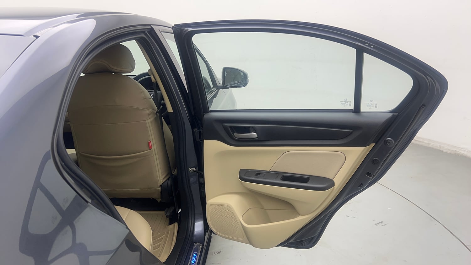Used 2023 Honda Amaze VX 1.2 Petrol CVT Petrol Automatic interior RIGHT REAR DOOR OPEN VIEW