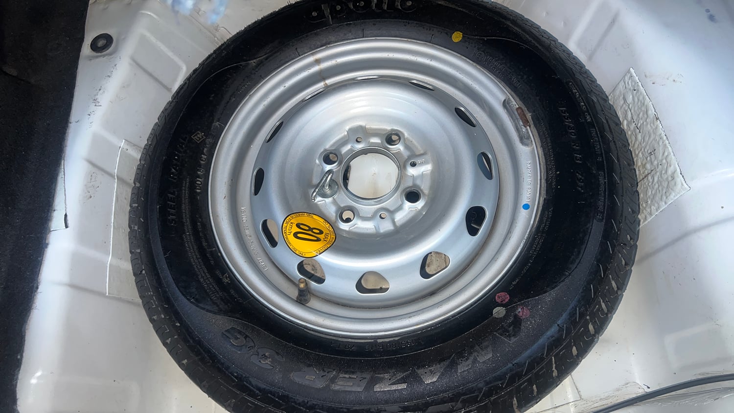 Used 2019 Tata Tiago Revotron XTA Petrol Automatic tyres SPARE TYRE VIEW