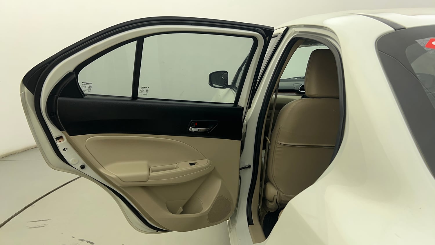 Used 2019 Maruti Suzuki Dzire VXi Petrol Manual interior LEFT REAR DOOR OPEN VIEW
