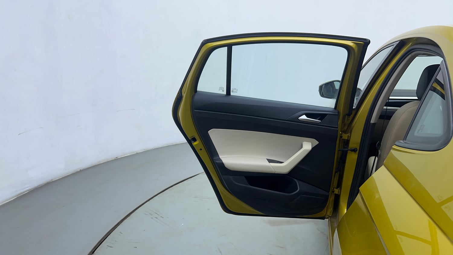 Used 2023 Volkswagen Virtus Highline 1.0 TSI AT Petrol Automatic interior LEFT REAR DOOR OPEN VIEW