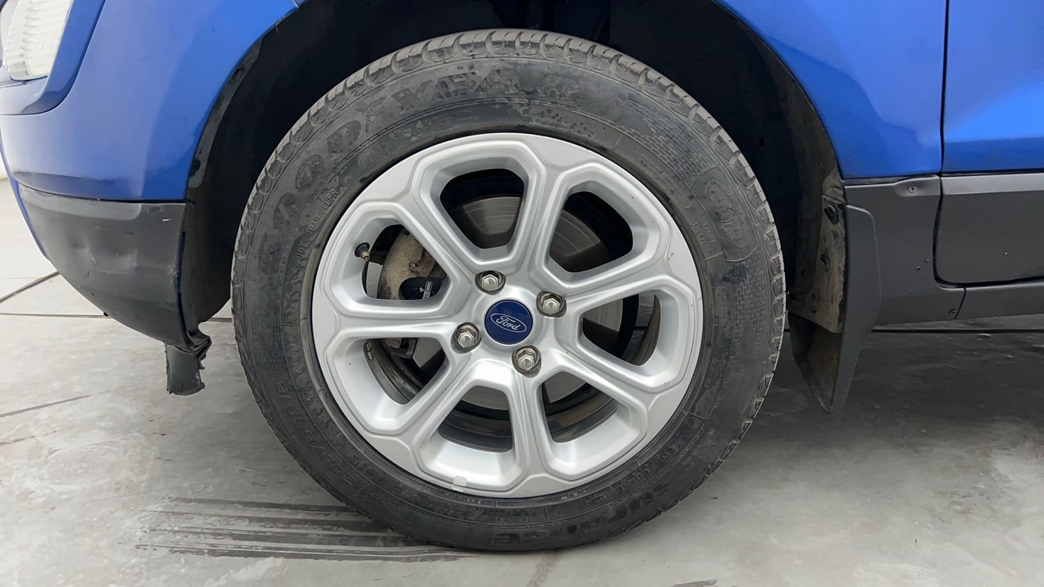 Used 2021 Ford EcoSport Titanium Plus 1.5L Ti-VCT AT Petrol Automatic tyres LEFT FRONT TYRE RIM VIEW