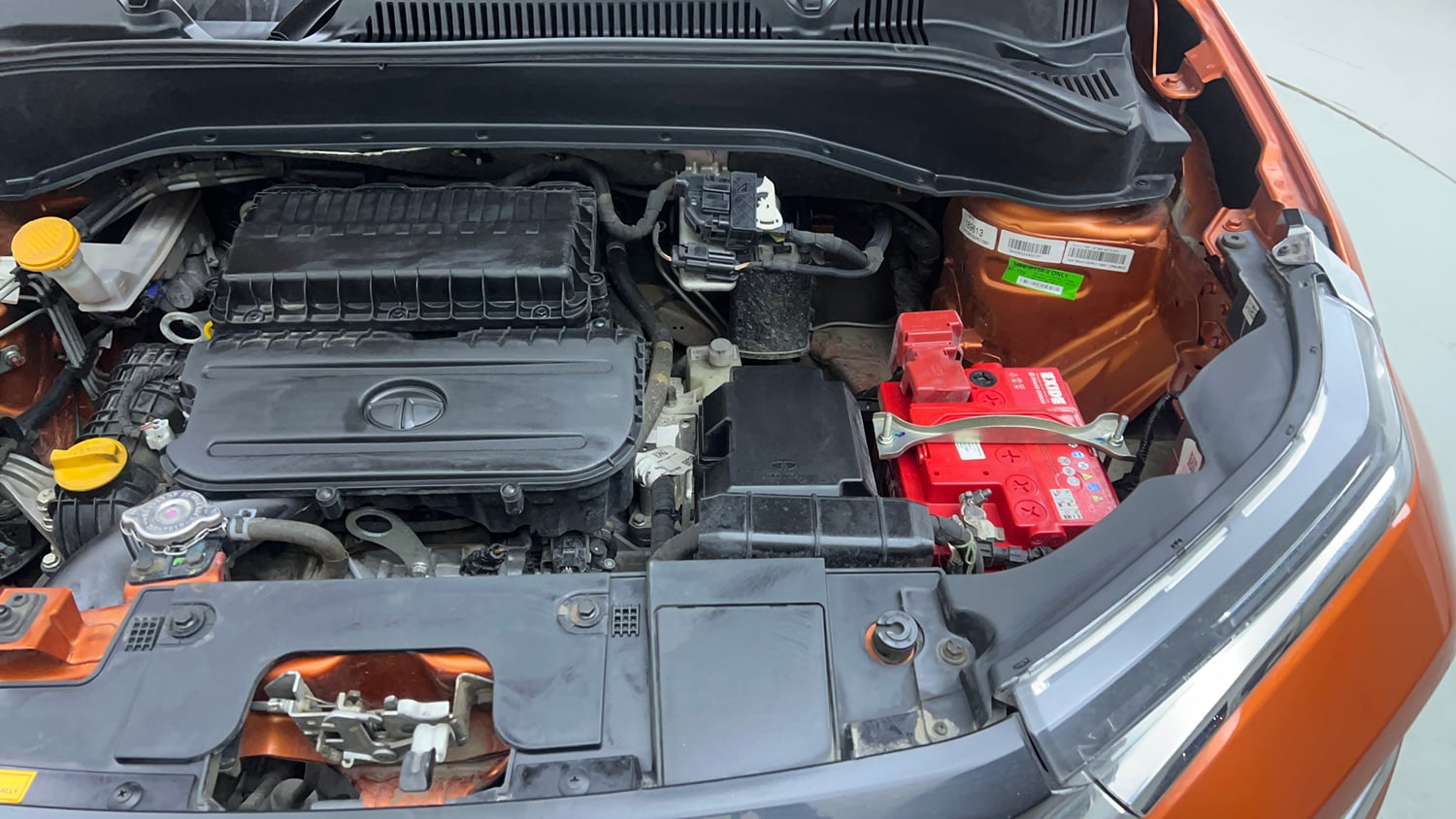 Used 2023 Tata Punch Creative Dual Tone AMT Petrol Automatic engine ENGINE LEFT SIDE VIEW