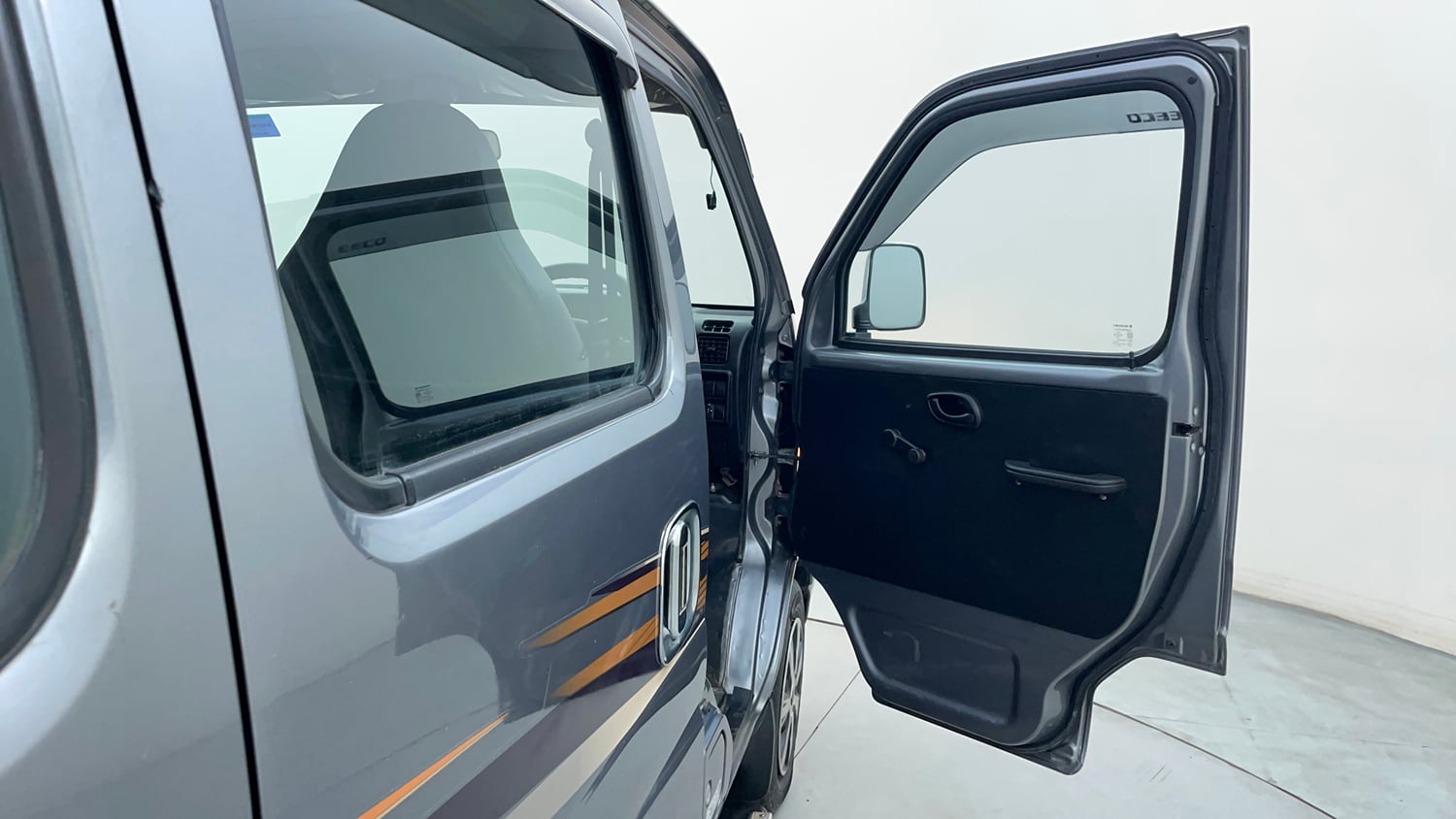 Used 2021 Maruti Suzuki Eeco 5 STR WITH A/C+HTR Petrol Manual interior RIGHT FRONT DOOR OPEN VIEW
