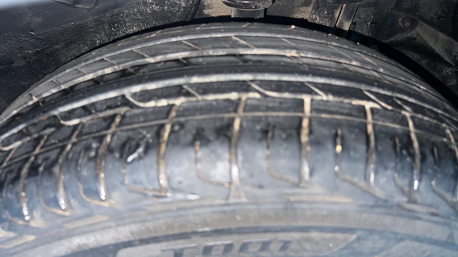Used 2021 Tata Nexon XZ Plus Petrol Manual tyres LEFT REAR TYRE TREAD VIEW