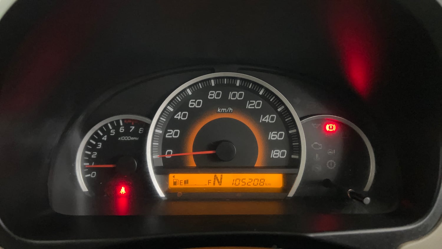 Used 2016 Maruti Suzuki Wagon R 1.0 VXI AMT Petrol Automatic interior CLUSTERMETER VIEW
