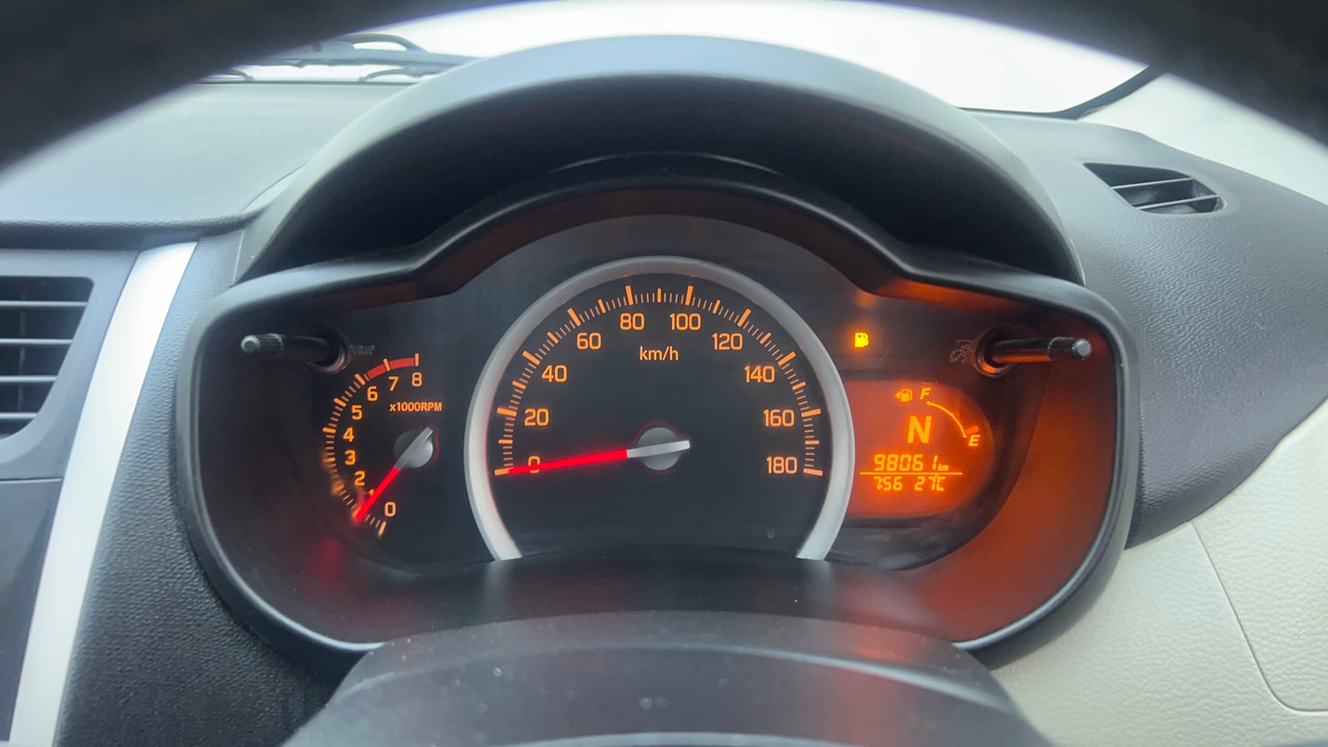 Used 2016 Maruti Suzuki Celerio ZXi AMT Petrol Automatic interior CLUSTERMETER VIEW