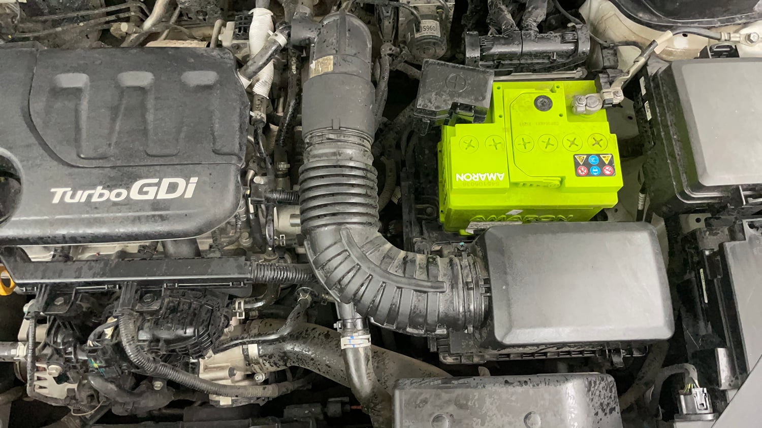 Used 2022 Kia Sonet GTX Plus 1.0 iMT Petrol Manual engine ENGINE LEFT SIDE VIEW