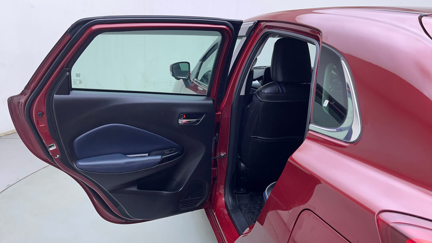 Used 2024 Maruti Suzuki Baleno Alpha MT Petrol Manual interior LEFT REAR DOOR OPEN VIEW