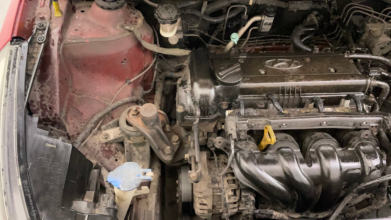 Used 2016 Hyundai Verna 1.6 VTVT SX Petrol Manual engine ENGINE RIGHT SIDE VIEW