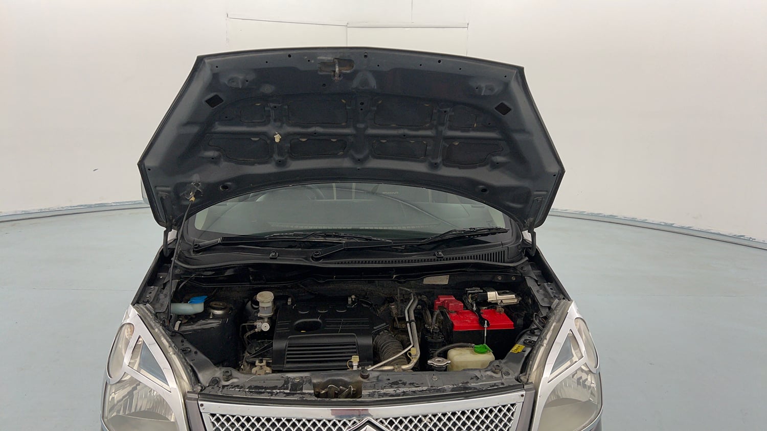 Used 2019 Maruti Suzuki Wagon R 1.0 VXI AMT Petrol Automatic engine ENGINE & BONNET OPEN FRONT VIEW