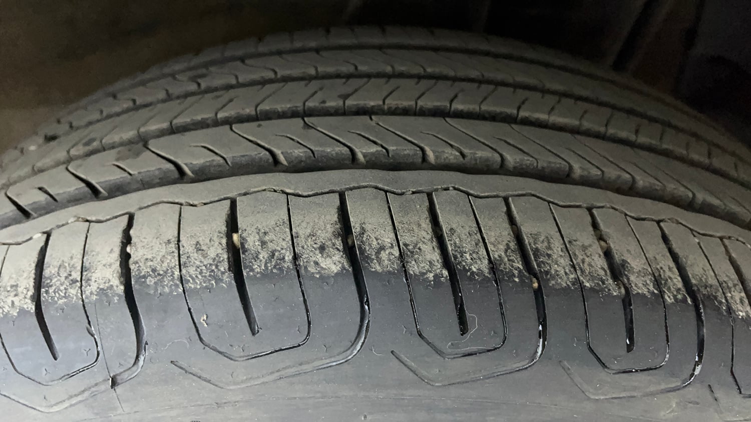 Used 2024 Tata Nexon Creative Plus 1.2 Revotron Petrol 6MT Petrol Manual tyres LEFT REAR TYRE TREAD VIEW