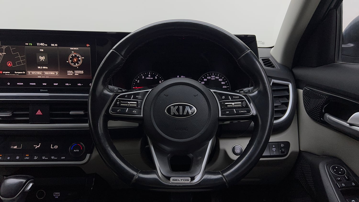 Used 2021 kia Seltos HTX IVT 1.5 Petrol Automatic interior STEERING VIEW