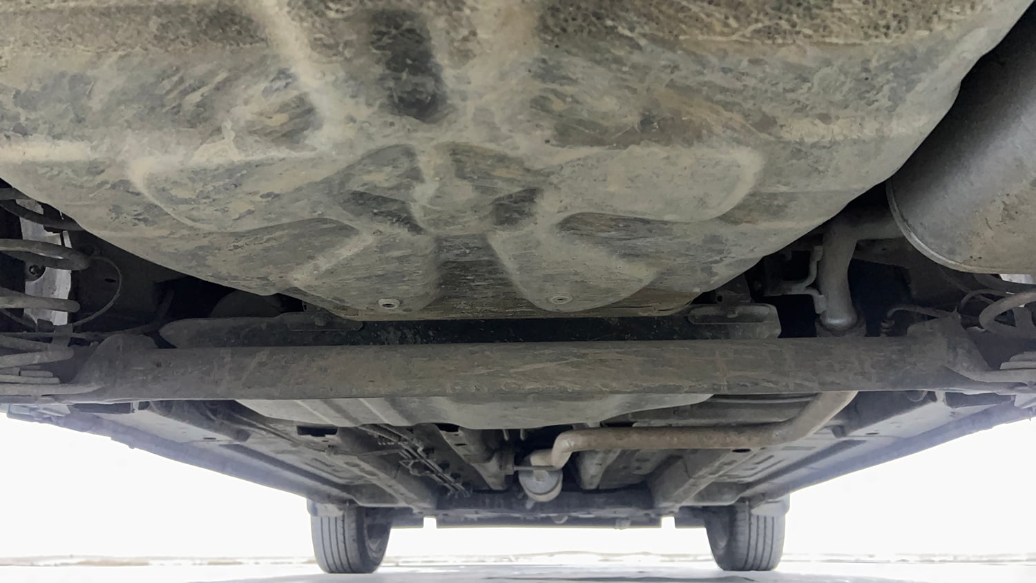 Used 2023 Tata Punch Creative Dual Tone AMT Petrol Automatic extra REAR UNDERBODY VIEW (TAKEN FROM REAR)