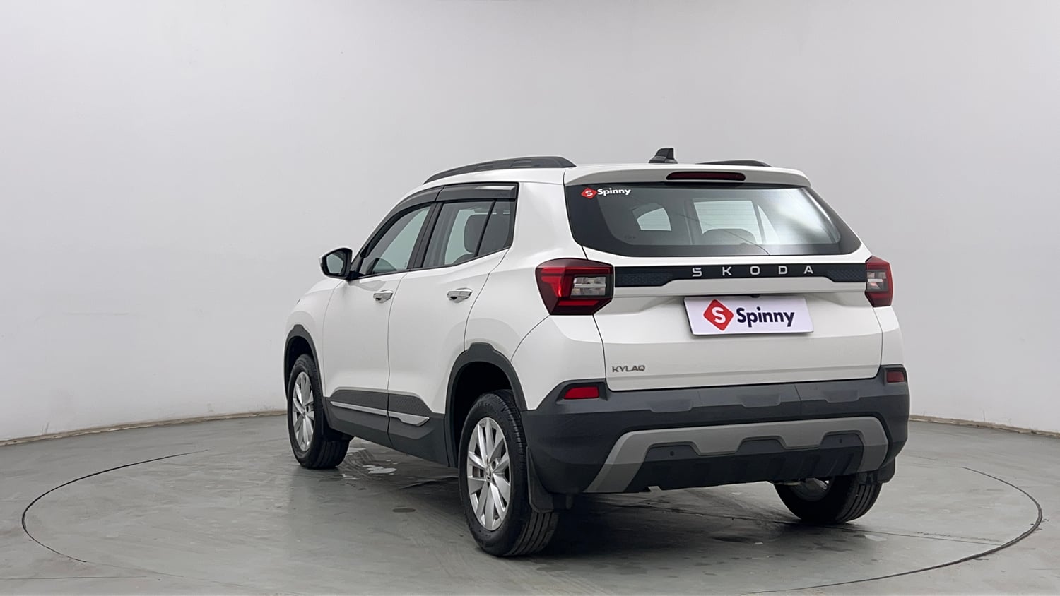 Used 2025 Skoda Kylaq Signature Plus AT Petrol Automatic exterior LEFT REAR CORNER VIEW