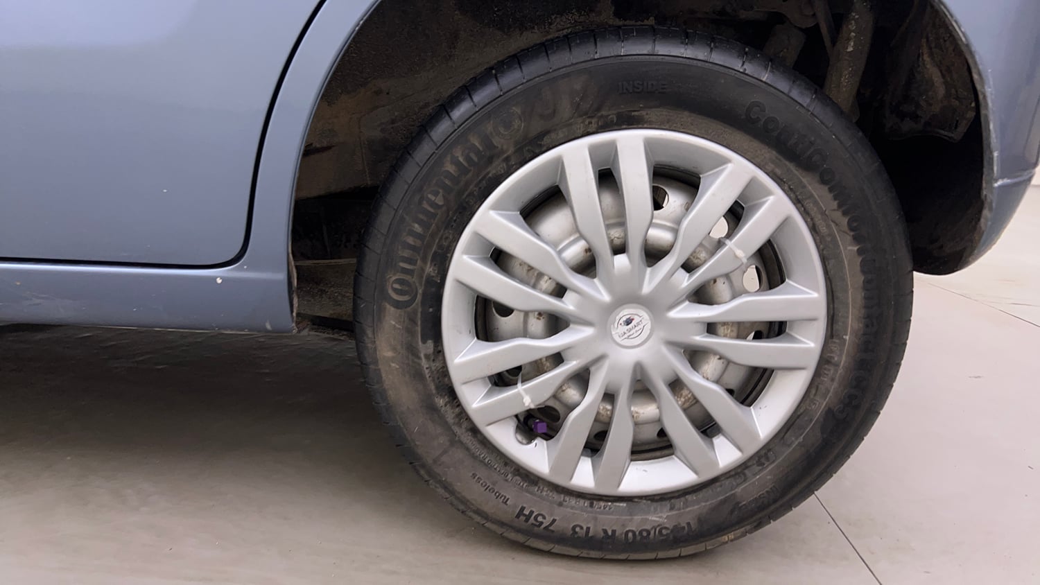 Used 2012 Maruti Suzuki Wagon R LXi Petrol Manual tyres LEFT REAR TYRE RIM VIEW