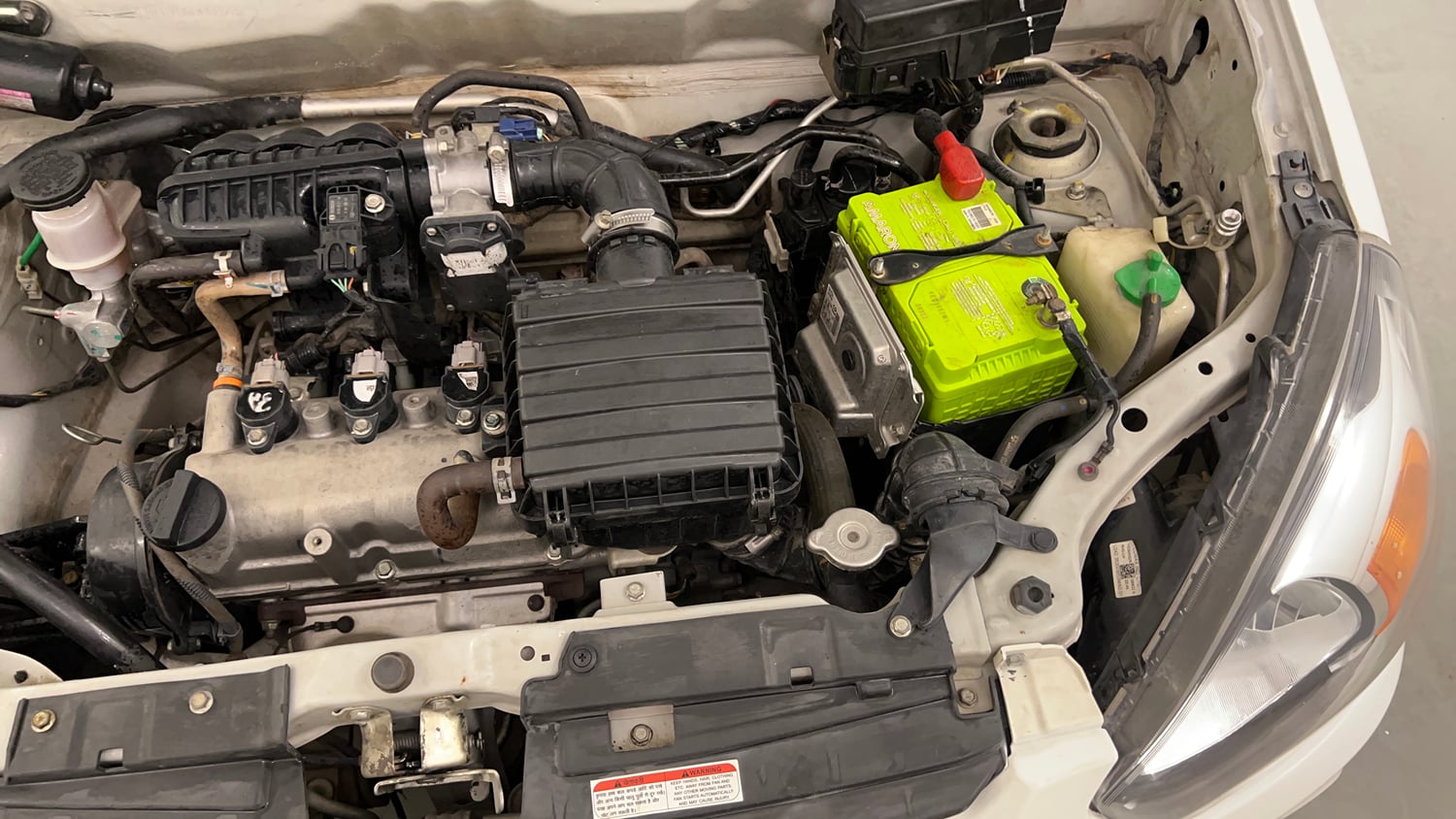 Used 2018 Maruti Suzuki Alto 800 LXi (O) Petrol Manual engine ENGINE LEFT SIDE VIEW