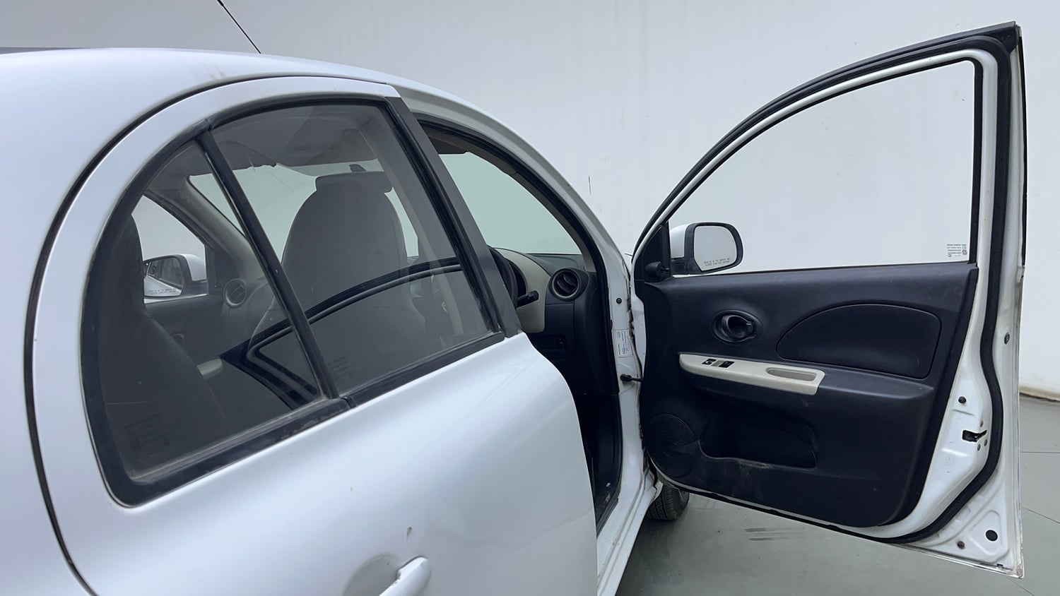 Used 2014 Nissan Micra Active XL Petrol Manual interior RIGHT FRONT DOOR OPEN VIEW