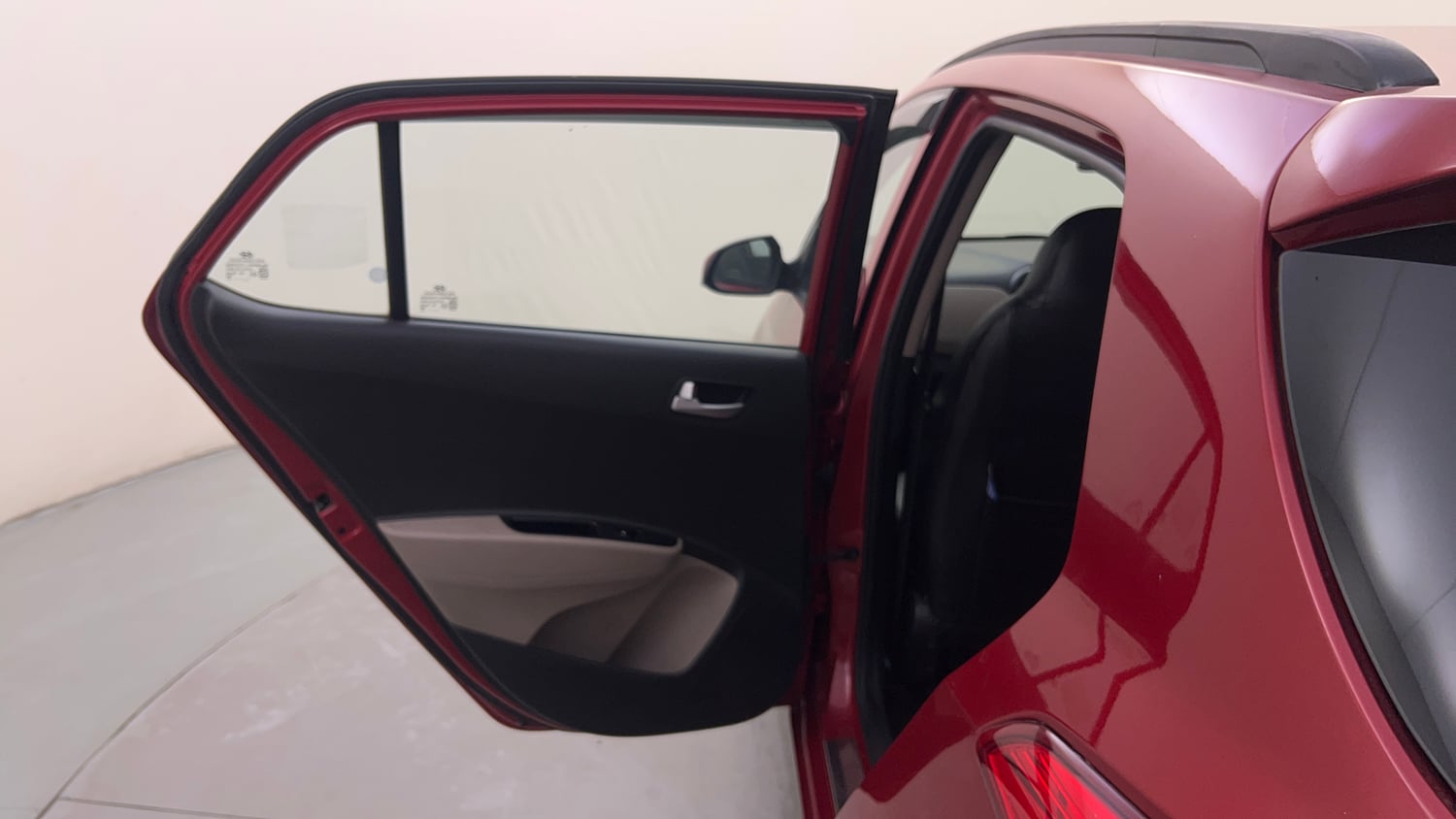 Used 2018 Hyundai Grand i10 Sportz AT 1.2 Kappa VTVT Petrol Automatic interior LEFT REAR DOOR OPEN VIEW
