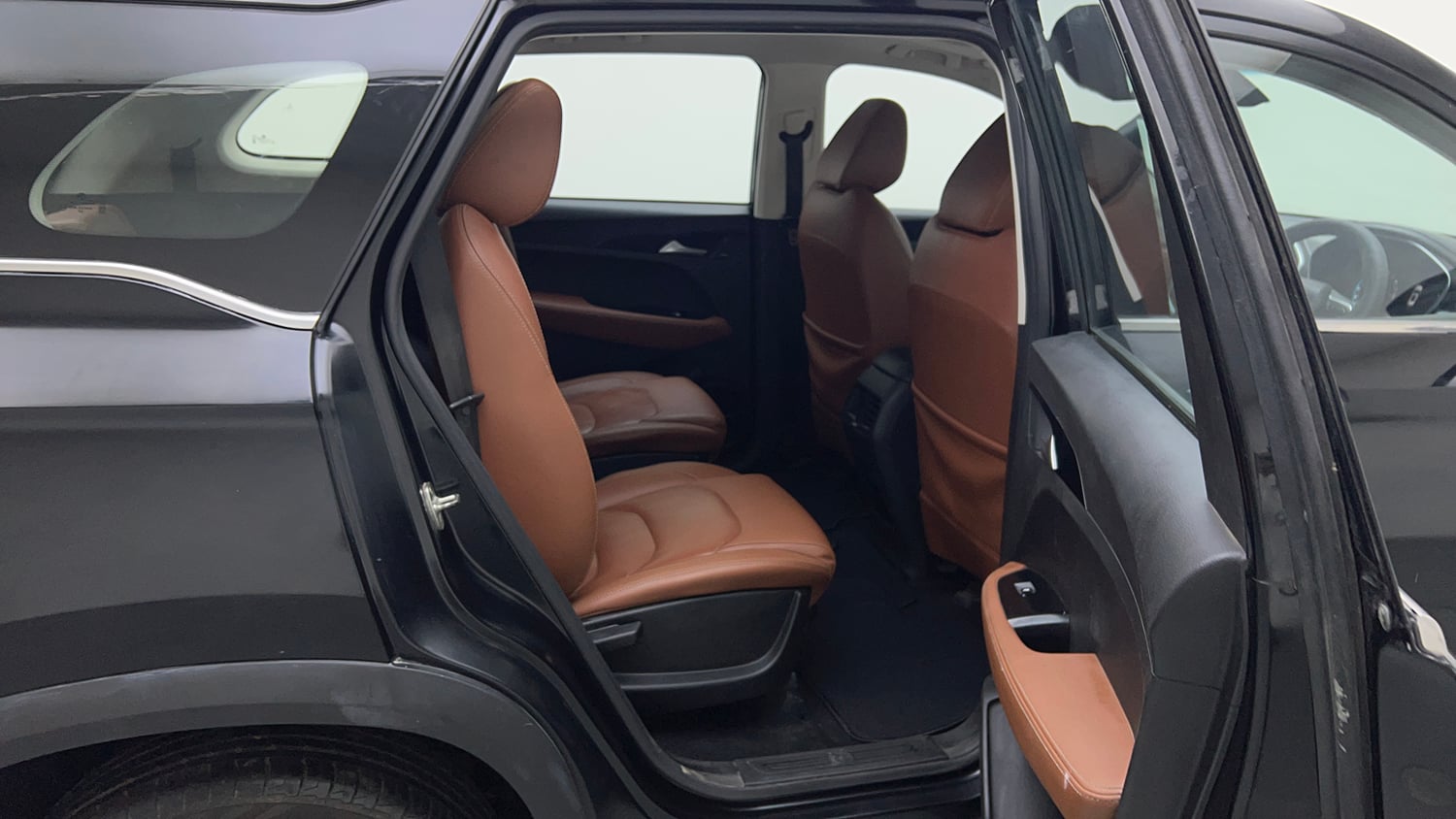 Used 2020 MG Motors Hector Plus Sharp 1.5 DCT Petrol Petrol Automatic interior RIGHT SIDE REAR DOOR CABIN VIEW