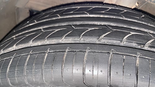 Used 2016 Maruti Suzuki Baleno Zeta 1.2 Petrol Manual tyres LEFT FRONT TYRE TREAD VIEW