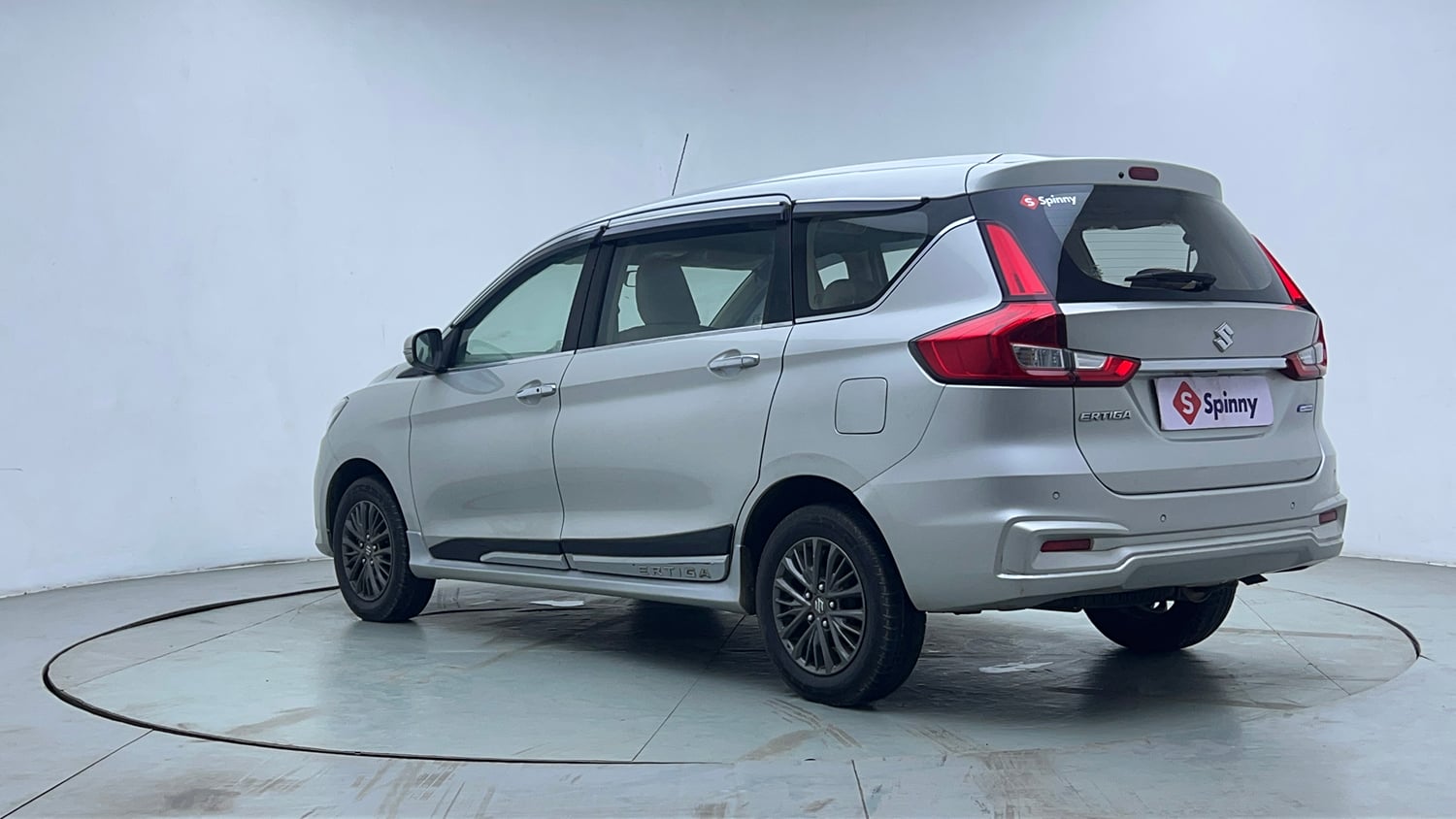 Used 2021 Maruti Suzuki New Ertiga ZXi AT Petrol Automatic exterior LEFT REAR CORNER VIEW
