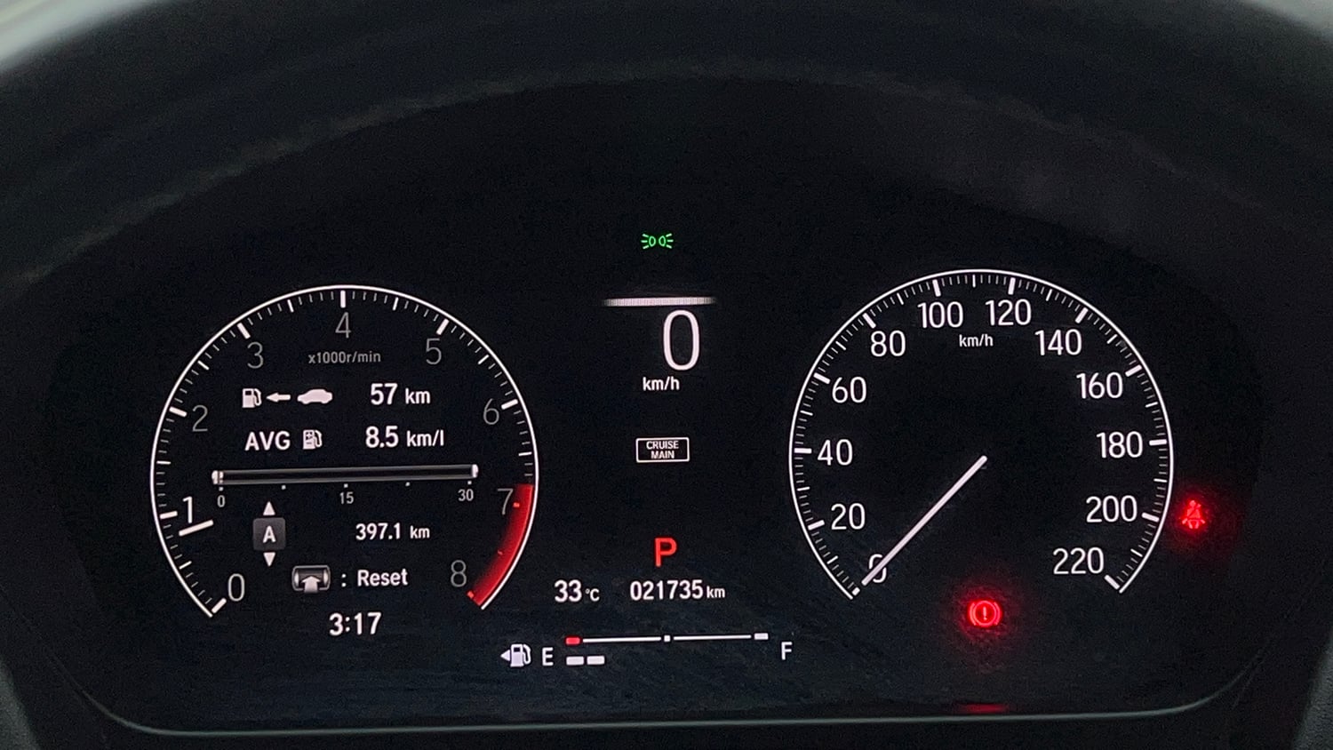 Used 2022 Honda City ZX CVT Petrol Petrol Automatic interior CLUSTERMETER VIEW