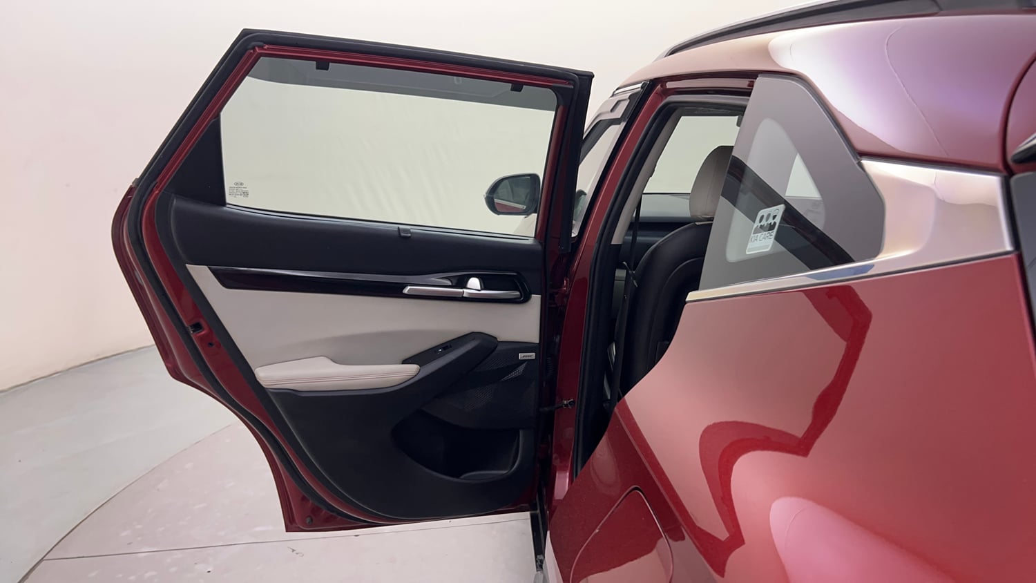 Used 2019 kia Seltos GTX Plus DCT 1.4 Petrol Automatic interior LEFT REAR DOOR OPEN VIEW