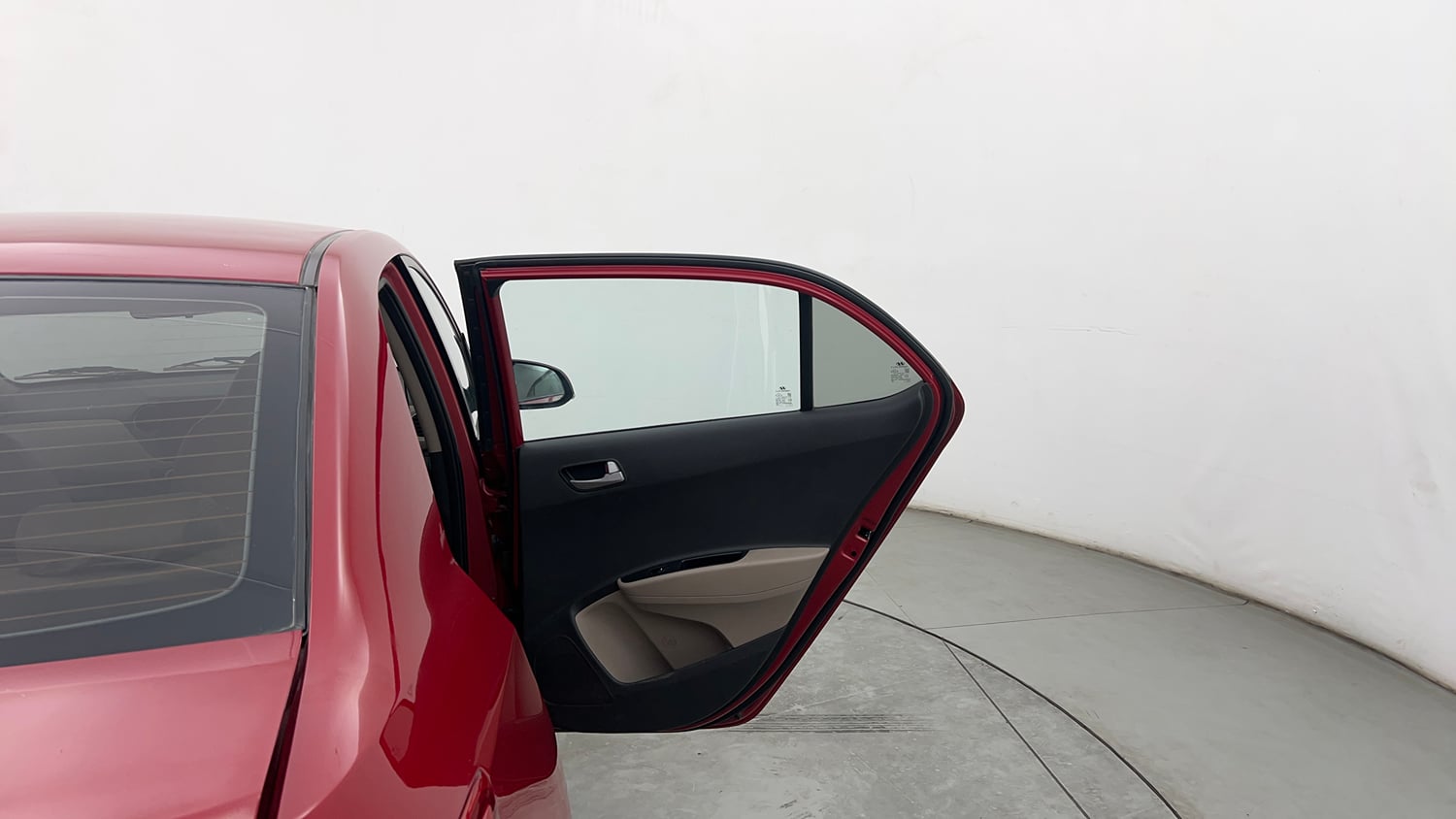 Used 2014 Hyundai Xcent SX 1.2 (O) Petrol Manual interior RIGHT REAR DOOR OPEN VIEW